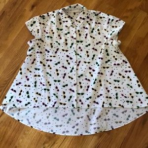 🕶 ZaraTrafaluc Collection sunglasses hi-lo shirt size medium